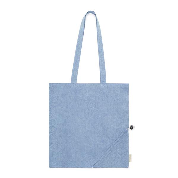 Torba na zakupy z bawełny z recyklingu, składana - V1075-11