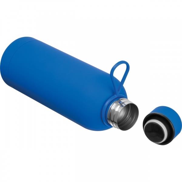 Butelka stalowa soft touch Ostrava - niebieski