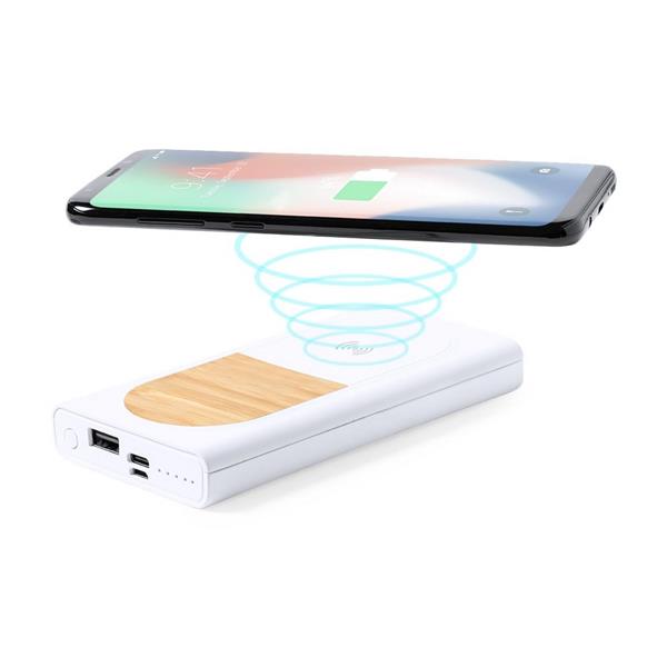 Bezprzewodowy power bank 8000 mAh, ładowarka bezprzewodowa 15W - V8324-02