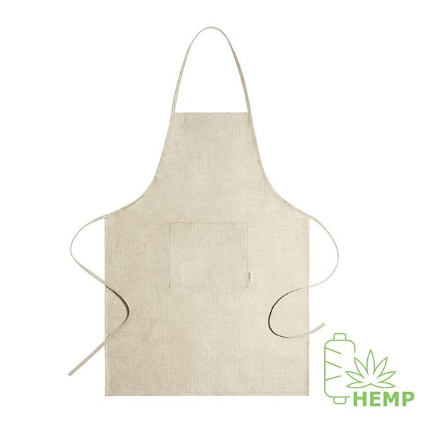 Fartuch kuchenny z materiału z konopi - V8222-00