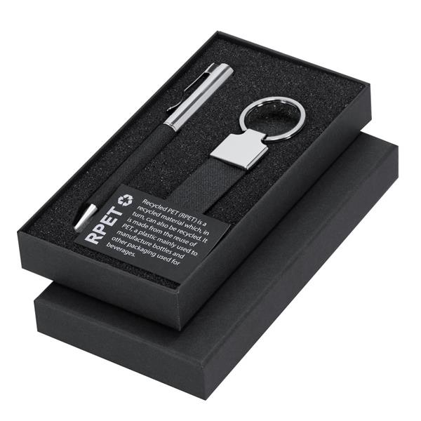 Zestaw upominkowy, brelok, długopis, pudełko podarunkowe - VA318-03