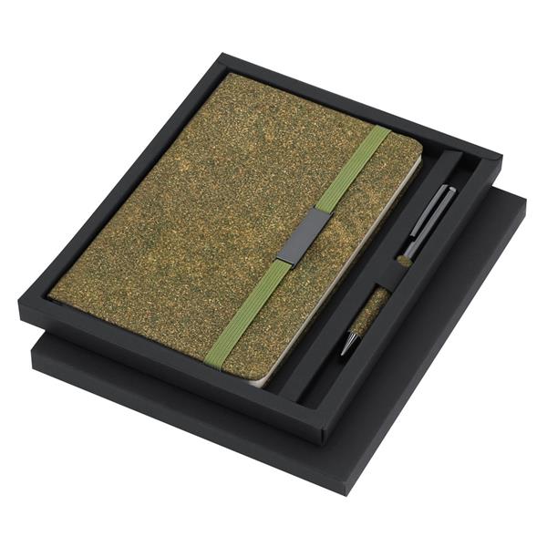 Zestaw upominkowy, notatnik ok. A5, długopis, pudełko podarunkowe - VA392-06