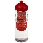 Bidon H2O Base® z wypukłym wieczkiem o pojemności 650 ml z możliwością przyrządzania wody smakowej
