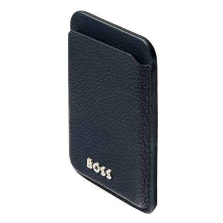 Magnetyczne etui na karty do smartfona Magnet Mobile Classic Grained Navy