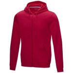 Męska organiczna bluza na suwak z kapturem Ruby