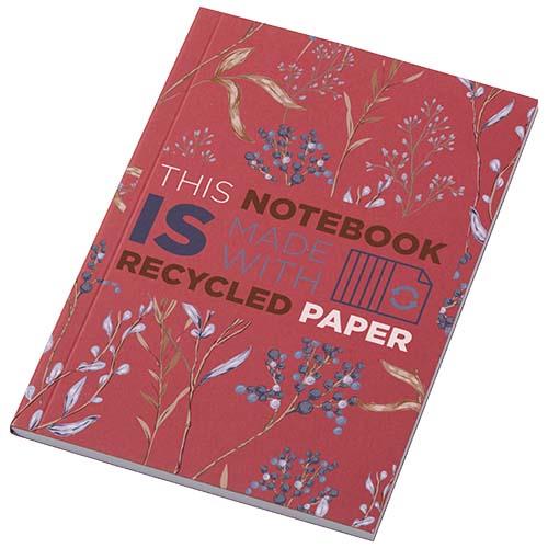 Notatnik A6 Novella Austen z miękką okładką z materiału z recyklingu, 50 kartek