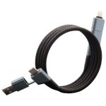 SCX.design C52 magnetyczny kabel do ultraszybkiego ładowania 4-w-1 o mocy 100 W z tworzywa sztucznego rPET