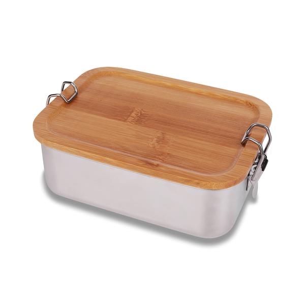 Stalowy lunch box 800 ml Somerton, srebrny - druga jakość