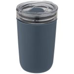 Szklany kubek Bello o pojemności 420 ml z zewnętrzną ścianką z plastiku z recyklingu