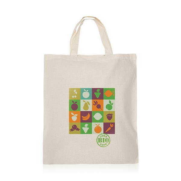 Torba z krótkimi rączkami, 100% bawełny 95 g/m2 / Shorthandle