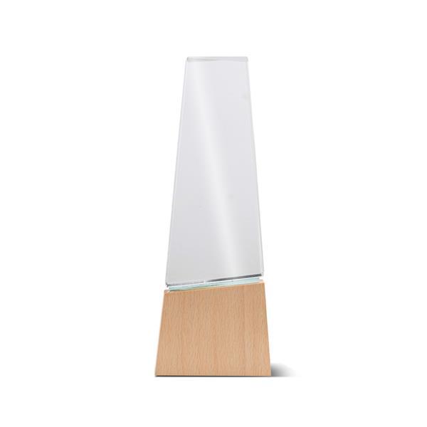 Trofeum z drewna i szkła z pudełkiem prezentowym / Best