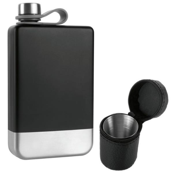 Zestaw Piersiówka, kieliszki i lejek TAHAT Schwarzwolf