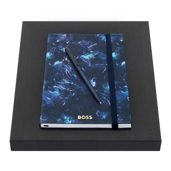 Zestaw upominkowy Hugo Boss długopis i notatnik HNH418NL + HSF3904N