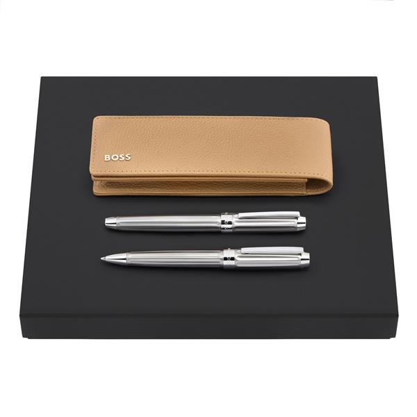 Zestaw upominkowy Hugo Boss etui piśmiennicze, pióro wieczne i długopis HLD417X + HSS4612B + HSS4614B