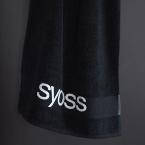 Ręcznik Tkany z logo w bordiurze Syoss