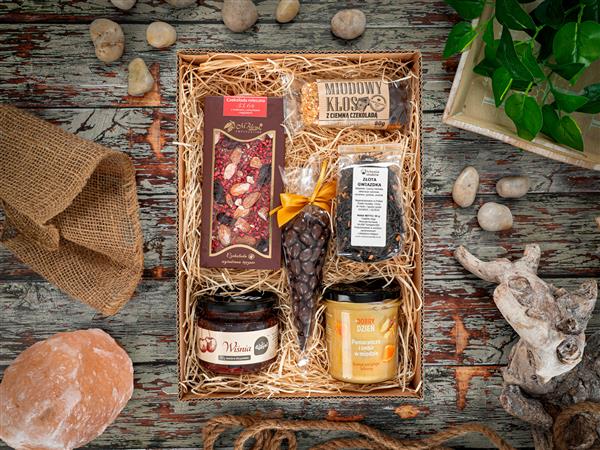 Zestaw prezentowy Zmysłowe Smaki - beżowy