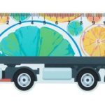linijka 15cm, ciężarówka Trucker 15