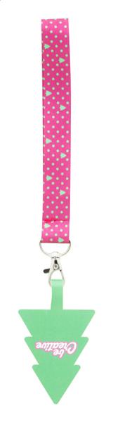 personalizowana smycz RPET na nadgarstek z uchwytem na telefon SuboFob Mobile Xmas