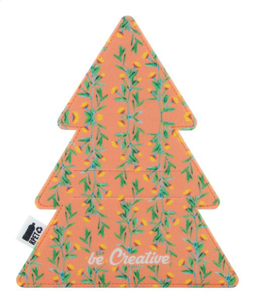 personalizowany uchwyt RPET na sztućce CreaFelt Cutlery Xmas