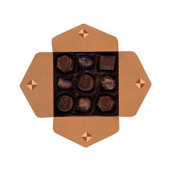 BOMBONIERKA CZEKOLADOWA MOZAIKA 9 SZT