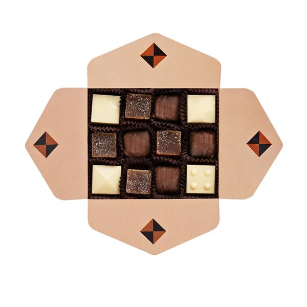 BOMBONIERKA OWOCOWA MOZAIKA 12 SZT