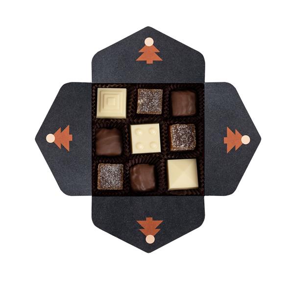 BOMBONIERKA OWOCOWA MOZAIKA 9 SZT