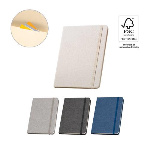 BOYD. Notatnik A5 z poliestru pochodzącego (100% rPET) z kartkami w linie