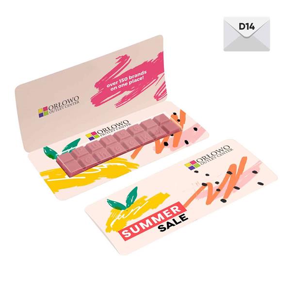 CZEKOLADOWE WIADOMOŚCI CHOCO TEXT 2 LINIE W KOPERCIE/2 LINIE W KOPERCIE SEPARATE