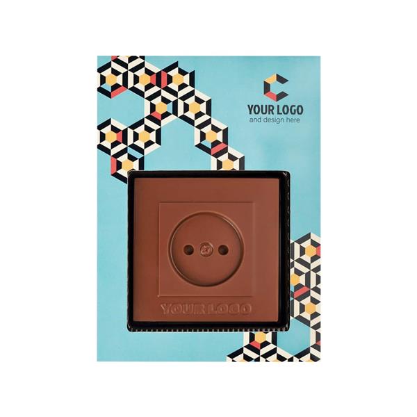 CZEKOLADOWY KSZTAŁT CHOCO4MAT GNIAZDKO ELEKTRYCZNE