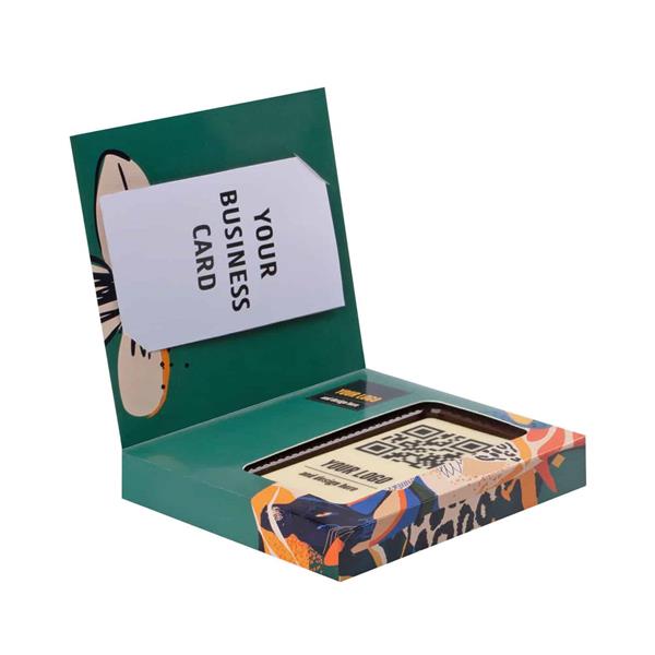 CZEKOLADOWY KSZTAŁT CHOCO4MAT MINI KARTKA Z KALENDARZA PRINT Z WIZYTÓWKĄ