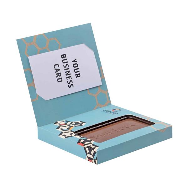 CZEKOLADOWY KSZTAŁT CHOCO4MAT MINI KARTKA Z KALENDARZA Z WIZYTÓWKĄ