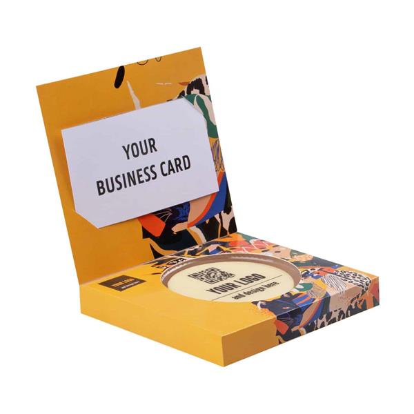 CZEKOLADOWY KSZTAŁT CHOCO4MAT MINI KOŁO PRINT Z WIZYTÓWKĄ