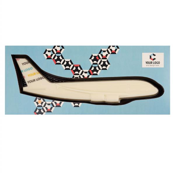 CZEKOLADOWY KSZTAŁT CHOCO4MAT SAMOLOT PRINT