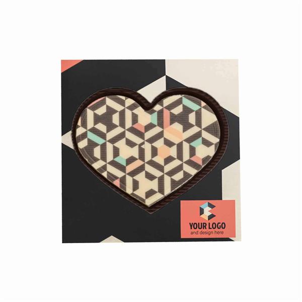 CZEKOLADOWY KSZTAŁT CHOCO4MAT SERCE PRINT