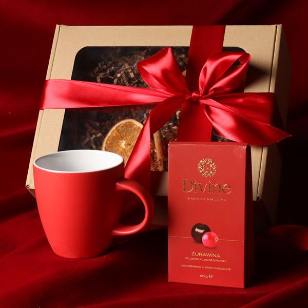 Cozy Fiord 330ml czerwony/biały