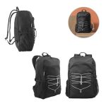 DELFOS BACKPACK. Plecak na laptopa 300D poliestru pochodzącego i 600D poliestru pochodzącego z elementami odblaskowymi