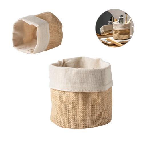 DUCASSE. Wielofunkcyjna torba z juty (260g/m2) i bawełny (120g/m2)