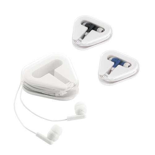 FARADAY. Słuchawki douszne z kablem ABS o długości 1.25 m