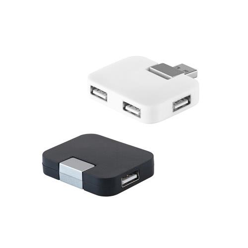 JANNES. HUB z 4 portami USB-A z ABS