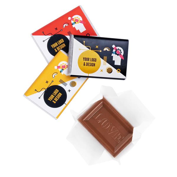 MINI CZEKOLADKA TABLICZKA Z LOGO 10 G