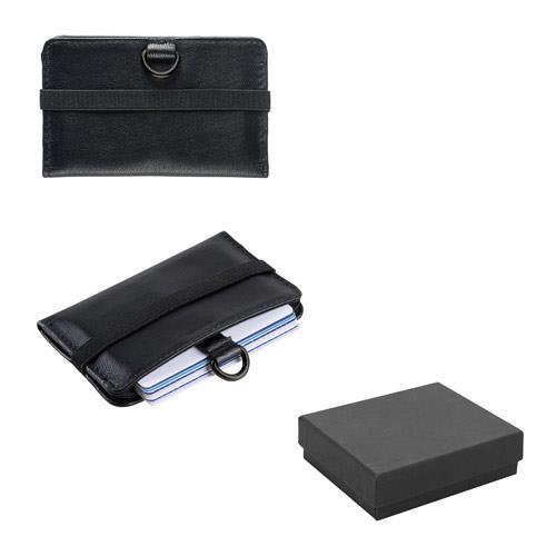 ORVYN. Skórzany portfel na 10 kart z blokadą RFID