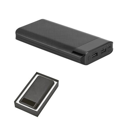 RAMAN. Power bank 16 000 mAh z wyświetlaczem ABS