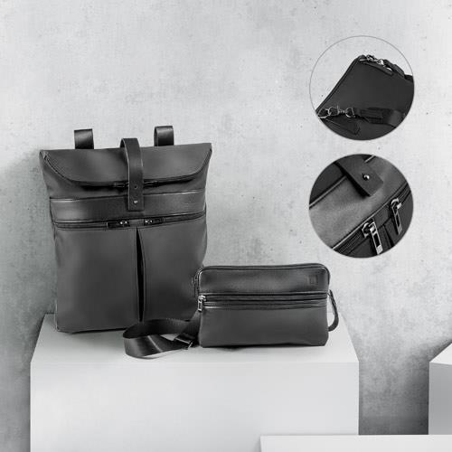 ROVER BACKPACK. Plecak z mikrofibry i PU