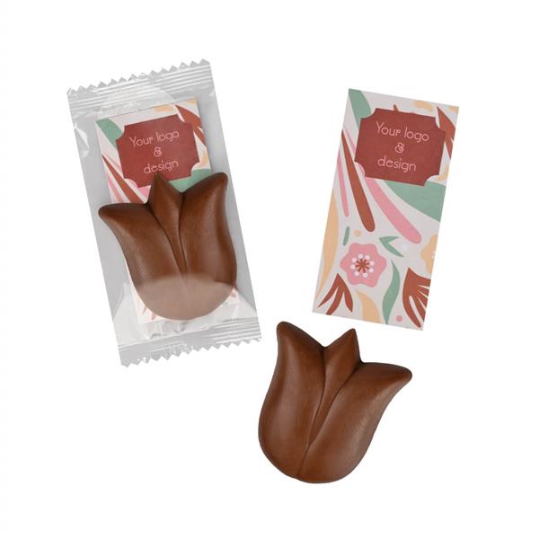 SŁODYCZE REKLAMOWE ADVERT CARD - CZEKOLADKA TULIPAN