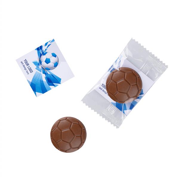 SŁODYCZE REKLAMOWE ADVERT CARD - CZEKOLADOWA PIŁKA