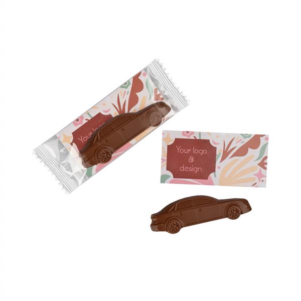 SŁODYCZE REKLAMOWE ADVERT CARD - CZEKOLADOWY SAMOCHÓD