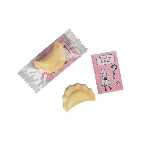 SŁODYCZE REKLAMOWE ADVERT CARD - PRALINKA CZEKOLADOWY PIERÓG