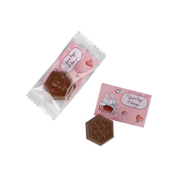 SŁODYCZE REKLAMOWE ADVERT CARD - PRALINKA HONEYBEE