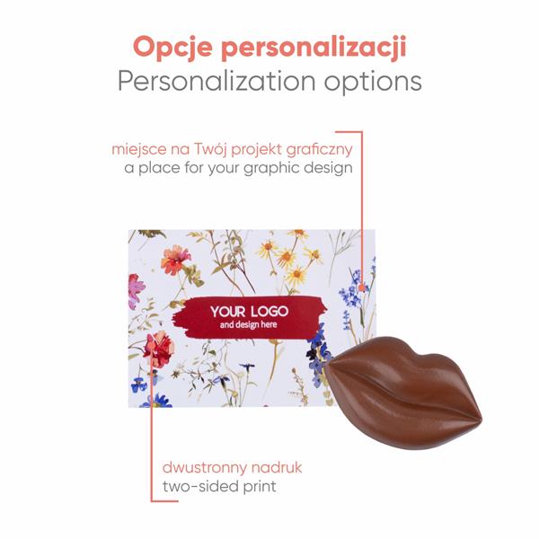 SŁODYCZE REKLAMOWE ADVERT CARD – CZEKOLADOWE USTA