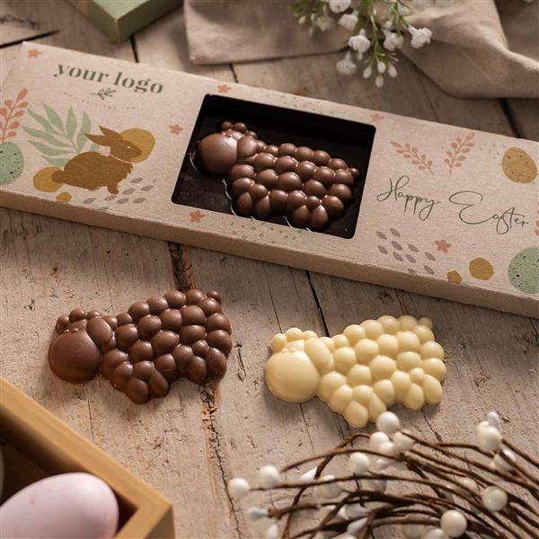 SŁODYCZE REKLAMOWE ADVERT CARD – CZEKOLADOWY BARANEK BUBBLE